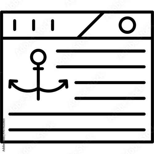 Anchor Text Strategy Icon