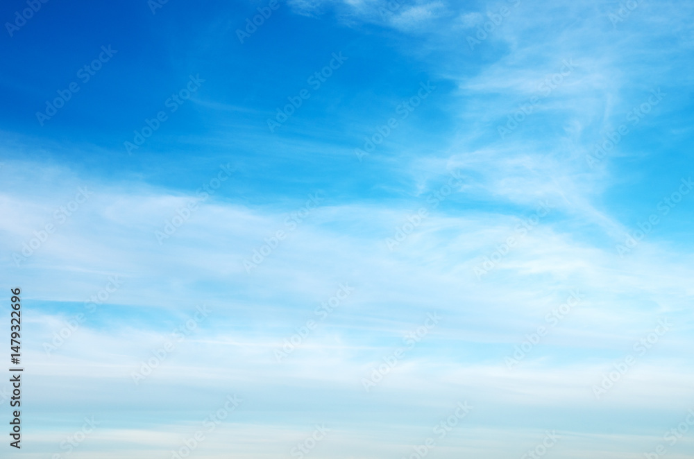 Fototapeta premium Blue sky with clouds background