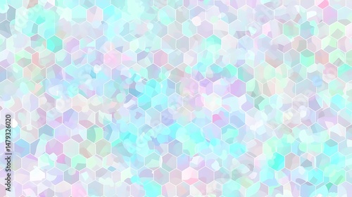 Wallpaper Mural Pastel Hexagon Pattern with Light Colors and Geometric Design Texture Torontodigital.ca