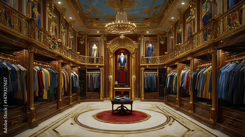Opulent Palace Closet Designs: Luxury Style