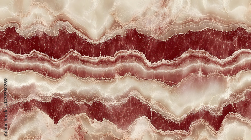 Red Onyx Stone: Nature's Abstract Art