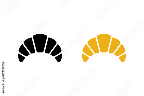 Delicious croissant bakery pastry vector illustration