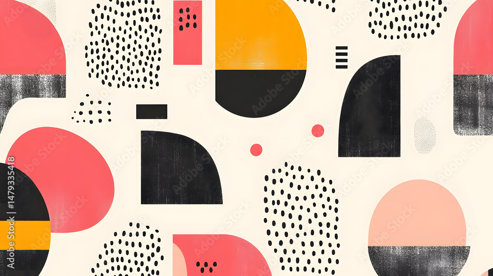 Abstract Shapes: Bold Colors, Geometric Design