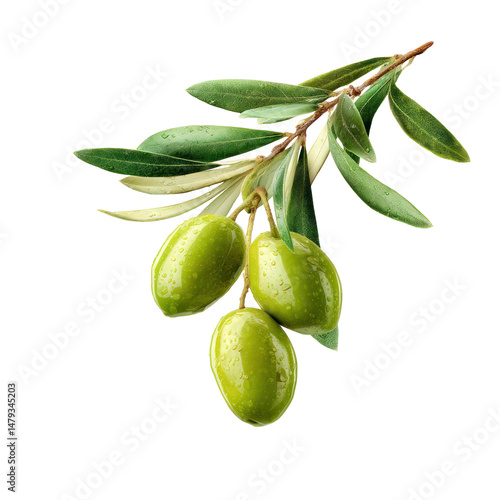 Wallpaper Mural Fresh Green Olives with Leaves Isolated on Transparent Background

 Torontodigital.ca