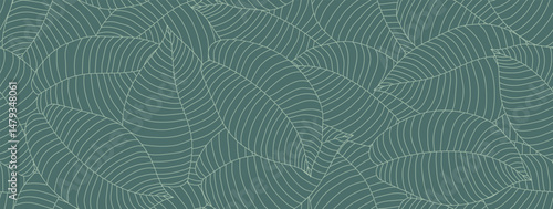 Tropical leaf Wallpaper, Luxury nature leaves pattern design, leaf pattern, palm pattern.