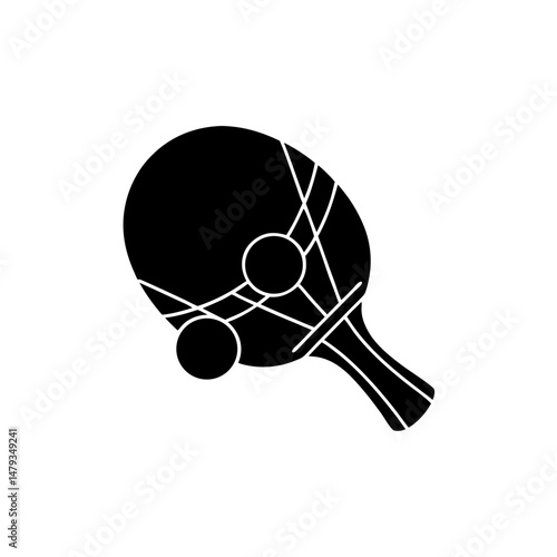 creative details Outline silhouette Ping pong icon vector illustration
