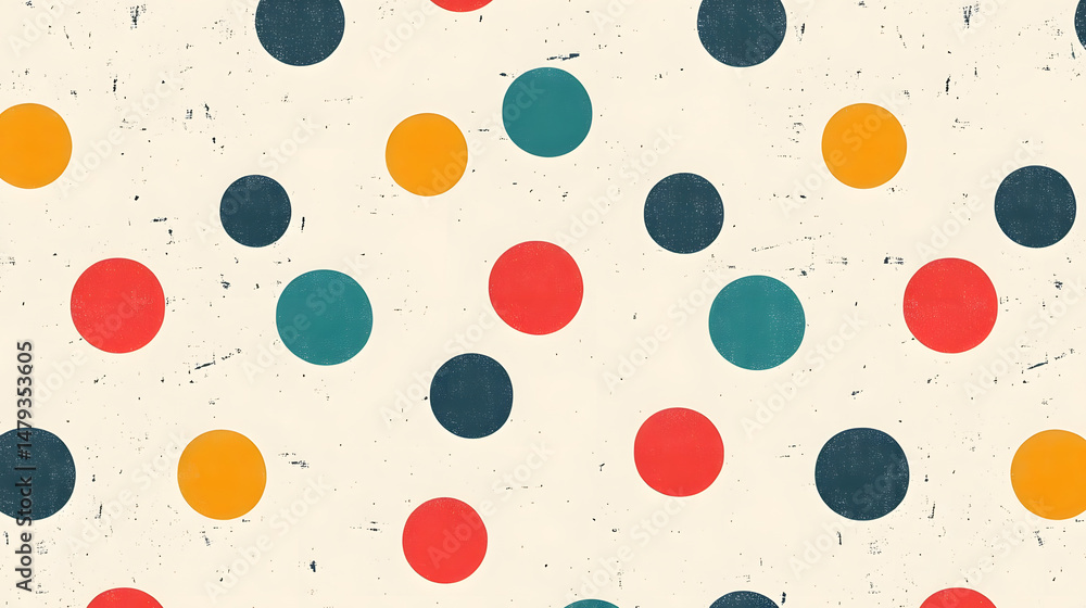 Colorful Circles Abstract Pattern Design