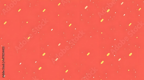 Red Abstract Background with Shapes