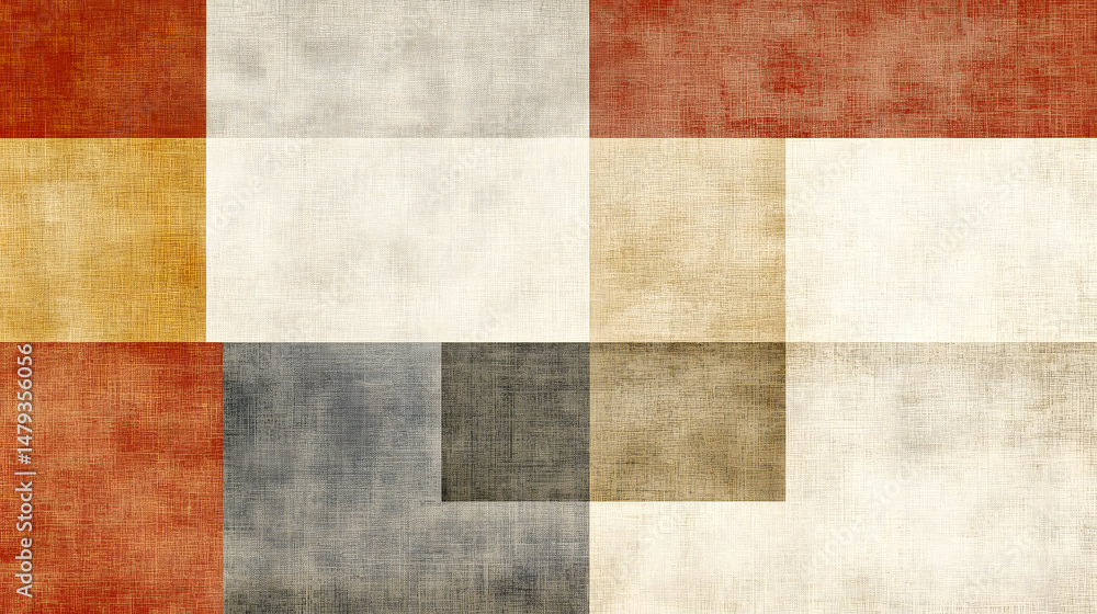 Abstract Textures: Brown, Beige Canvas