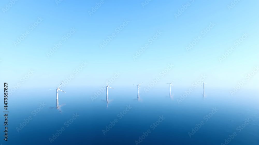 Fototapeta premium offshore wind turbines