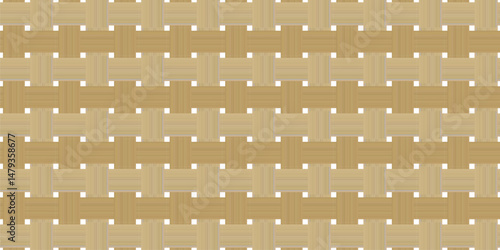 Seamless woven bamboo texture pattern in natural tones, ideal for backgrounds, wallpapers, and product mockups.