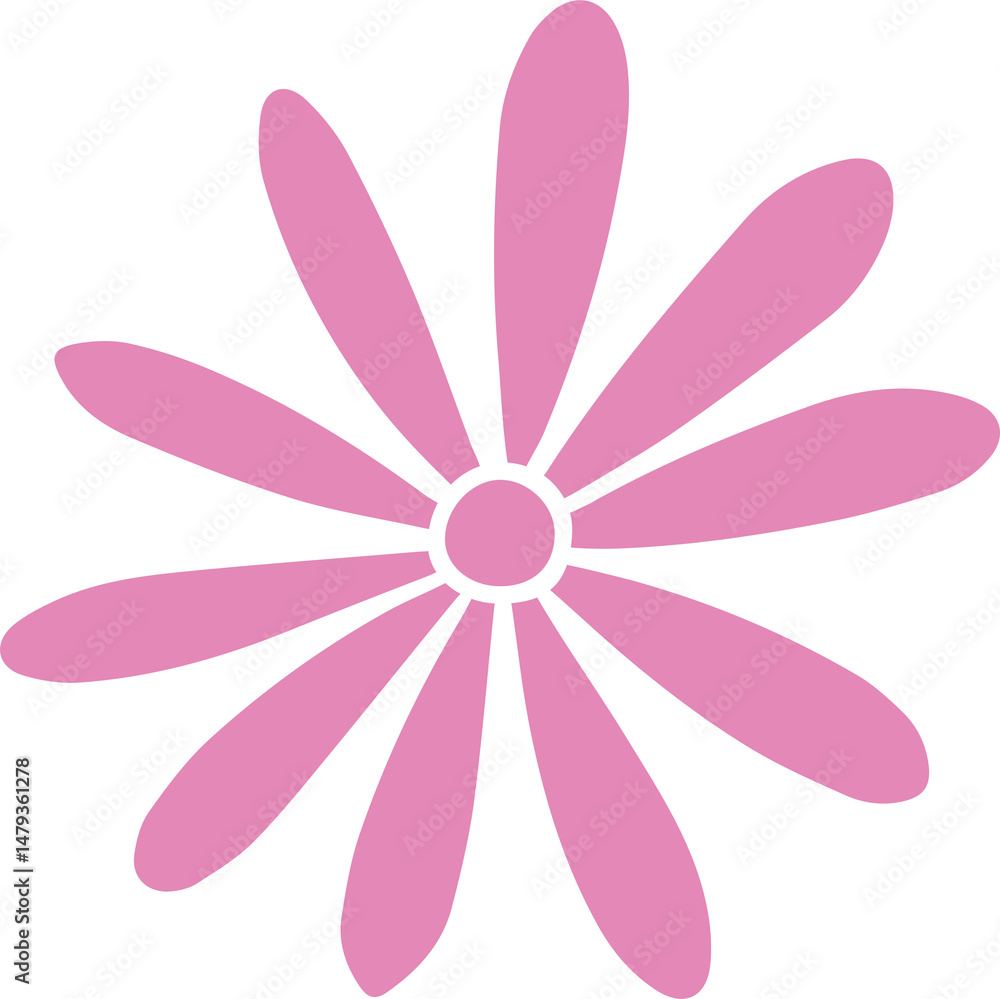 Flower Icon Design PNG – Elegant Floral Symbol with Transparent Background, Simple Flower Illustration Flower Icon Design PNG – Elegant Floral Symbol with Transparent Background, Simple Flower Illustration