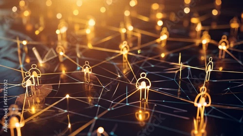 Global Business Connections.. Corporate networking. Concept of networking in a corporation.

