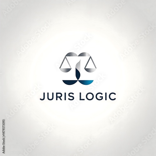 Wallpaper Mural Modern Logo for Legal Services Depicting Balance, Logic, and Justice Concepts Torontodigital.ca