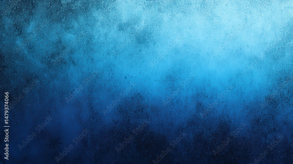 Obraz premium A 4K photo of blue gradient abstract background with a textured, grainy effect, evoking depth and motion.