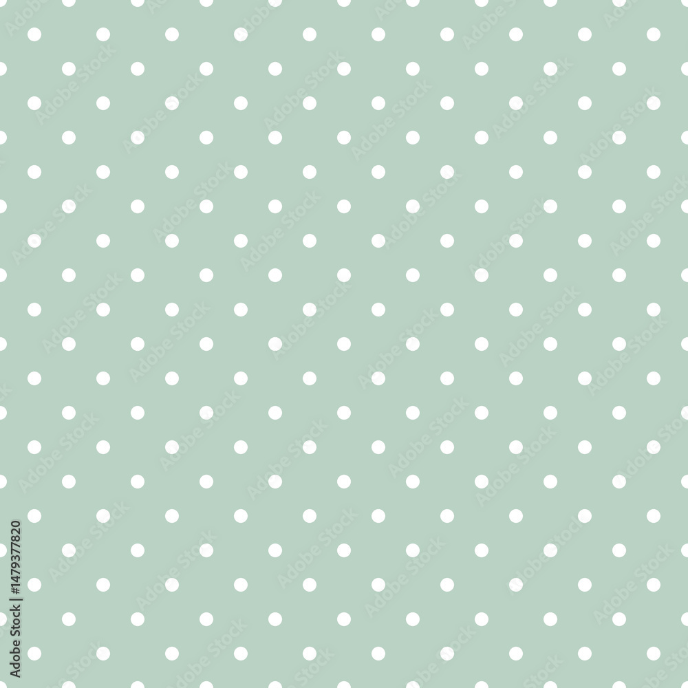 Sage seamless polka dots pattern Sage seamless polka dots pattern
