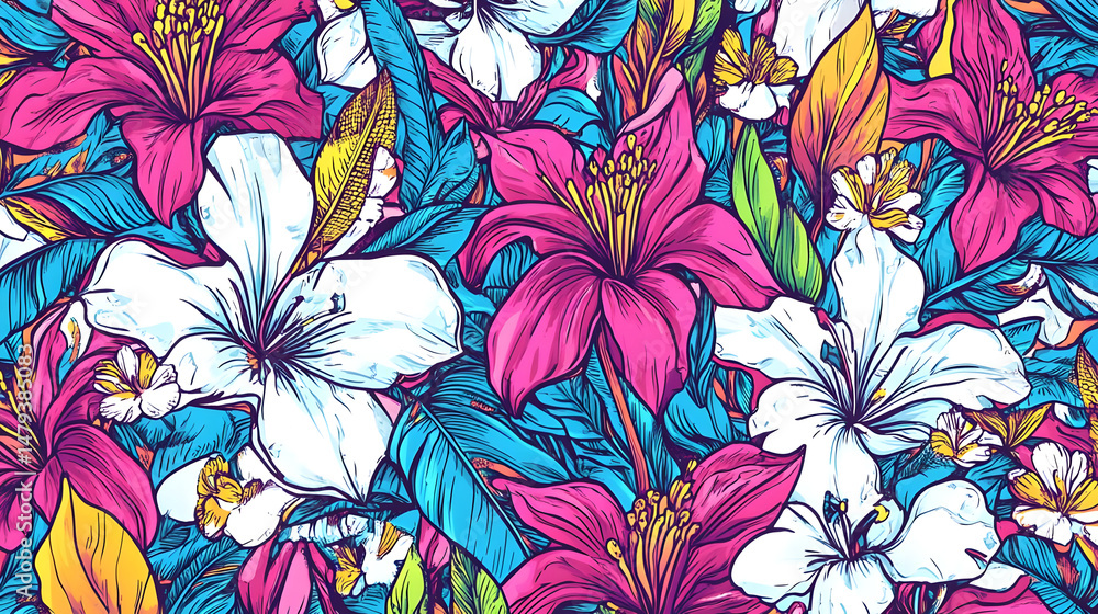 Vibrant Floral Blooms: Nature's Art