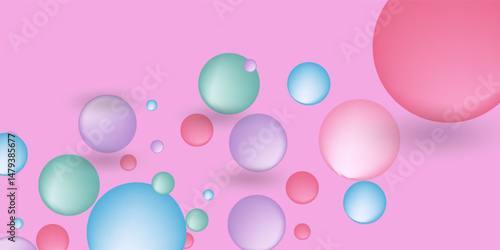 Abstract background with colorful bouncing balls, vector illustration and design.Abstract background with colorful bouncing balls, vector illustration and design.