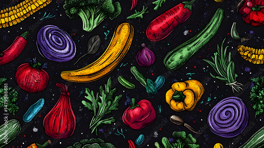 Vibrant Veggie Designs: Fresh Produce