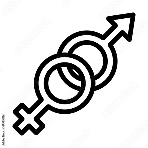 gender line icon