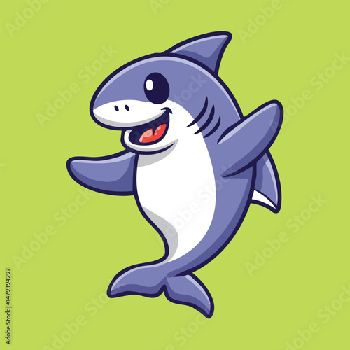 adorable chubby shark