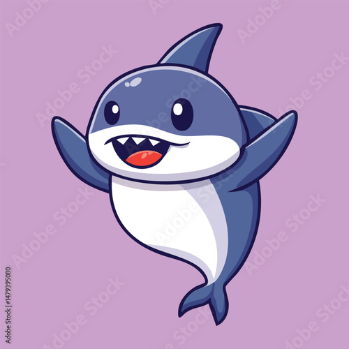 adorable chubby shark