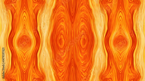 Obraz na płótnie Fiery Wood Grain: Abstract Texture w salonie