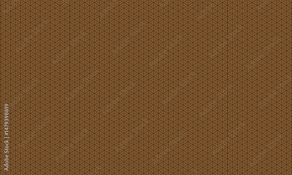 Fototapeta premium Glowing Star Hexagonal Circle Pattern – Futuristic 3D Geometric Design for Web, Print, UI, Wallpaper, Packaging, Branding, Posters, Digital Art, Textile, Decor, Backgrounds with brown colour