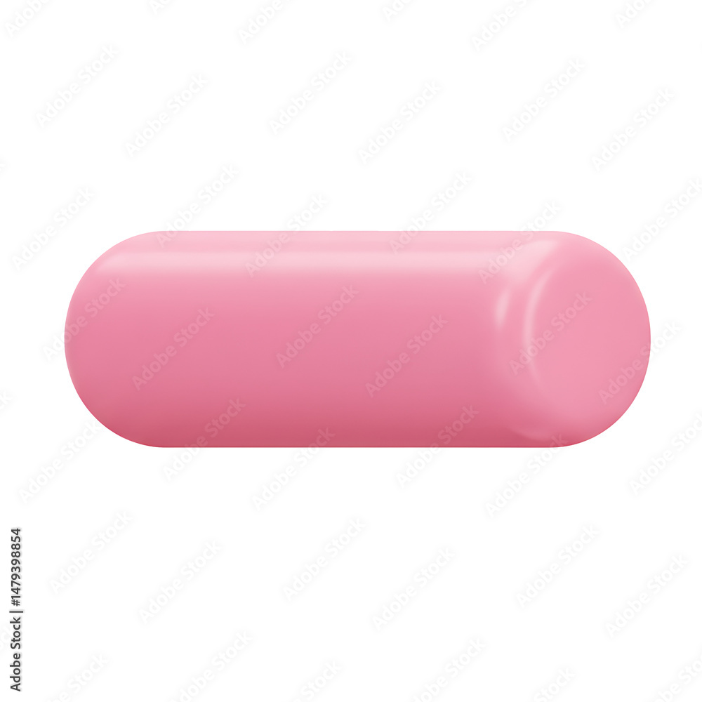 Pink Capsule Shaped Object Isolated on Black Background Product Mockup Pink Capsule Shaped Object Isolated on Black Background Product Mockup