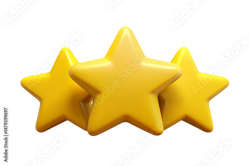 golden star on white background