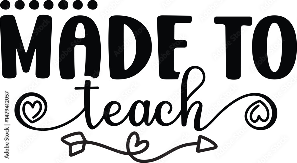 Obraz premium Teacher SVG