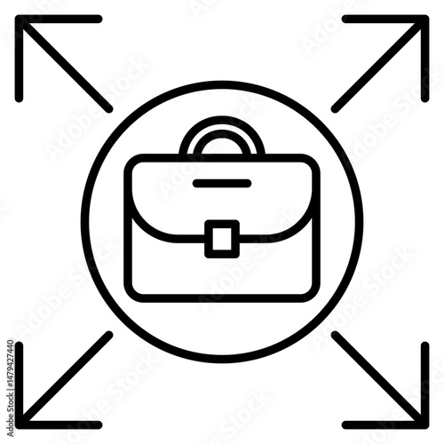 business scaling icon

