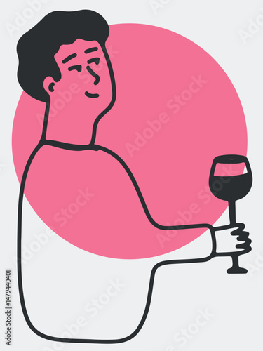 Winemaking. The process of making wine. Drawing, engraving, ink, line art, vector	
