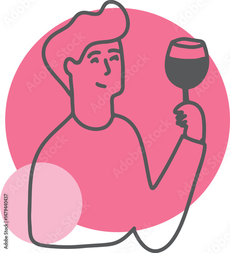 Winemaking. The process of making wine. Drawing, engraving, ink, line art, vector	
