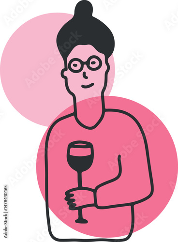 Winemaking. The process of making wine. Drawing, engraving, ink, line art, vector	
