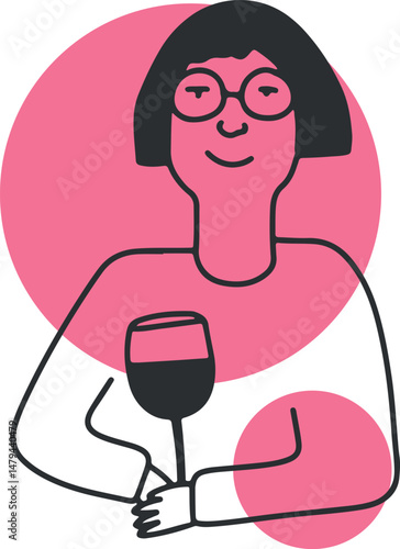 Winemaking. The process of making wine. Drawing, engraving, ink, line art, vector	
