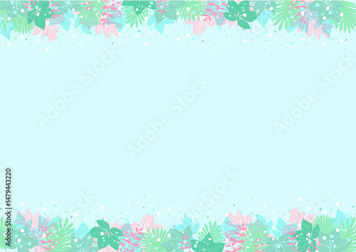 Background nature freehand Leaf background. Leaf nature style with space for text - design for background social media, postcards, poster, business card, flyer, brochure other.