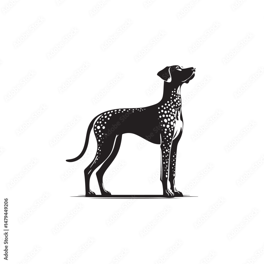 Catahoula Leopard Dog Silhouette – A striking outline of the unique and versatile breed, ideal for digital designs, pet-related artwork, merchandise, and breed-specific creations.
Catahoula Leopard Dog Silhouette – A striking outline of the unique and versatile breed, ideal for digital designs, pet-related artwork, merchandise, and breed-specific creations.