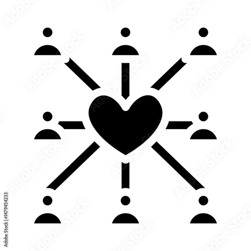 love glyph icon
