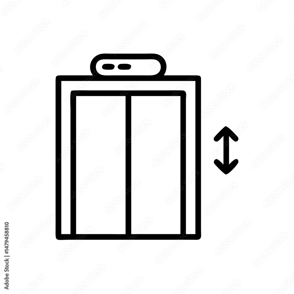 Simple elevator icon, for website design Simple elevator icon, for website design
