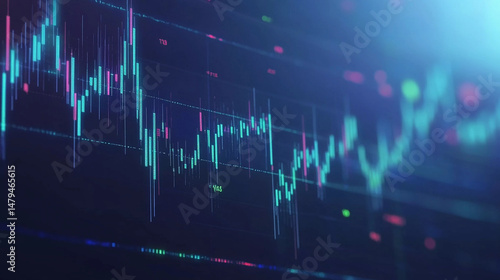 Stock market graph texture background