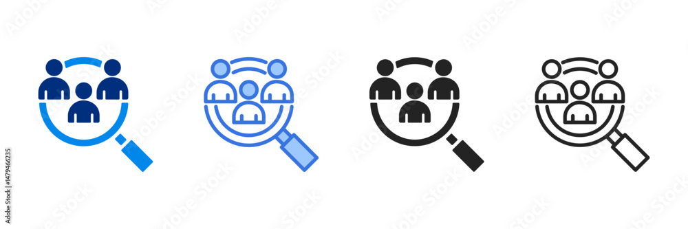 Obraz premium Sample Icon Set Multiple Style Vector Illustration 