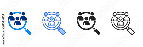 Sample  Icon Set Multiple Style Vector Illustration 