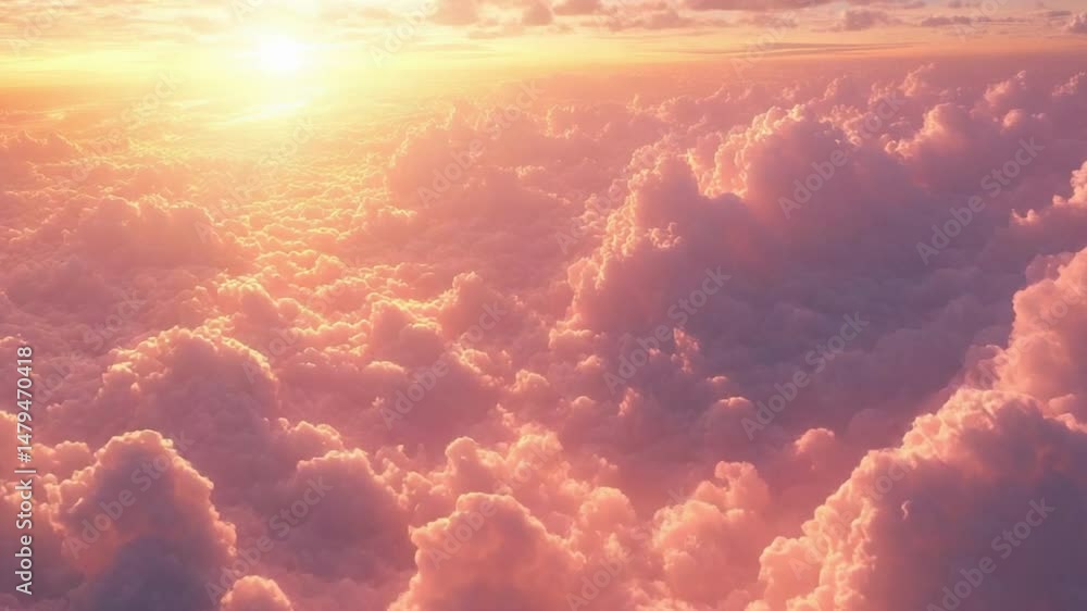 Ethereal cloudscape in timelapse, with clouds glowing softly in sunrise colors, smooth motion blur, surreal and peaceful atmosphere, high detail Ethereal cloudscape in timelapse, with clouds glowing softly in sunrise colors, smooth motion blur, surreal and peaceful atmosphere, high detail