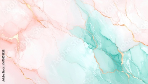 Wallpaper Mural Elegant abstract watercolor art studio digital artwork calm environment aerial view modern aesthetic for home decor Torontodigital.ca