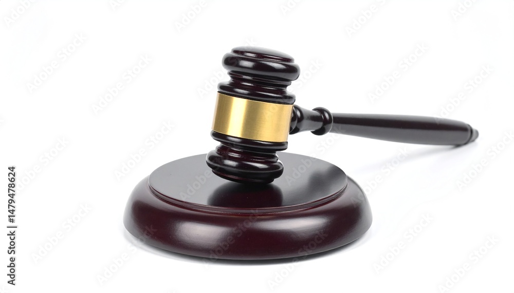 Judge's gavel isolated on white background Judge's gavel isolated on white background