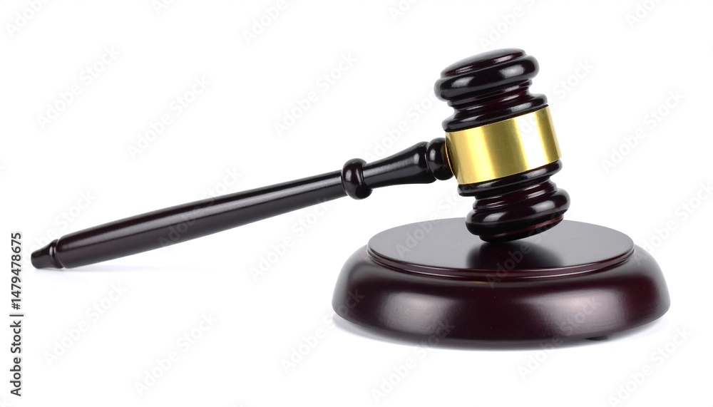 Judge's gavel isolated on white background Judge's gavel isolated on white background