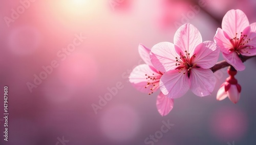 Wallpaper Mural Soft pink blossoms, blurred dreamy background, bloom, photography, blossom Torontodigital.ca