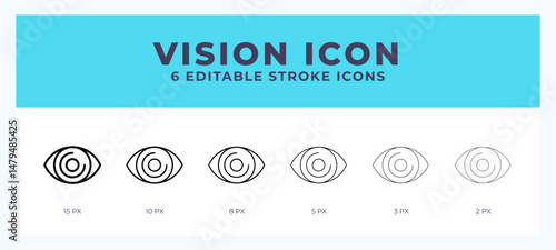 Vision line icon vector illustration. Trendy styles.
