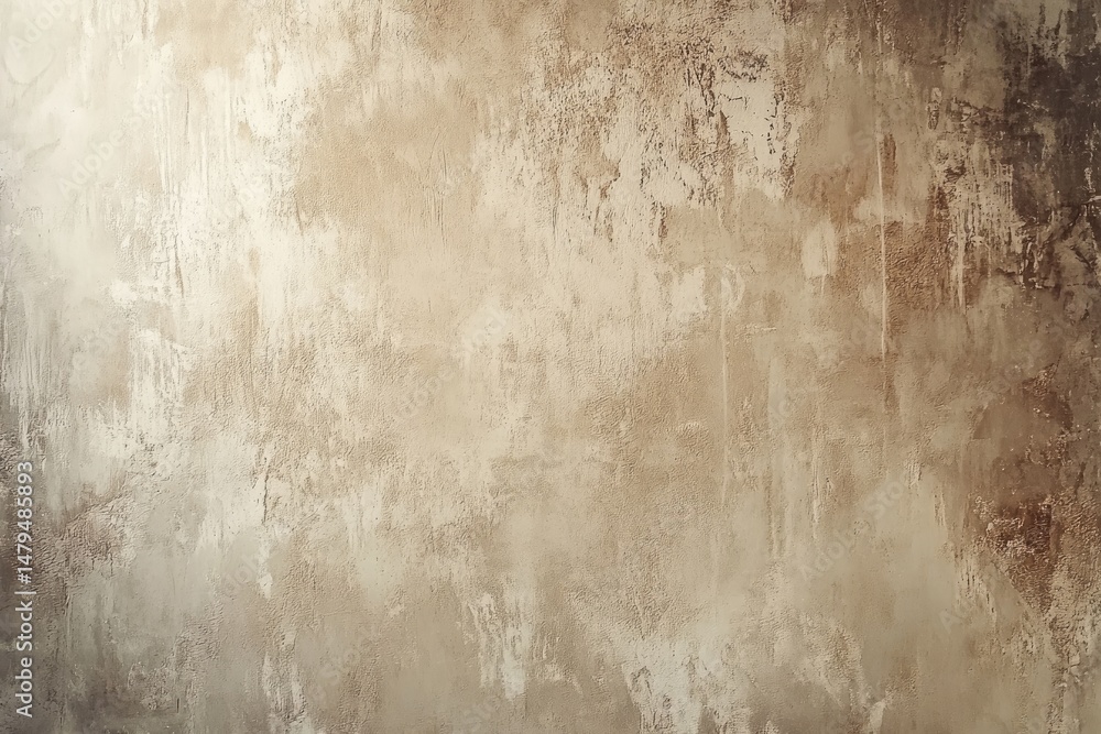 Fototapeta premium Close-up view of a textured beige stone surface showcasing natural variations and patterns. ideal for backgrounds in architectural or design projects